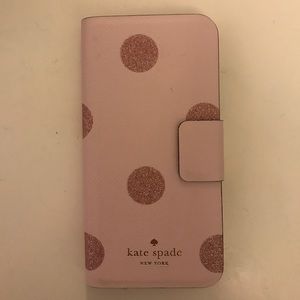 kate spade Glitter Dot iPhone 7/8 Folio Case